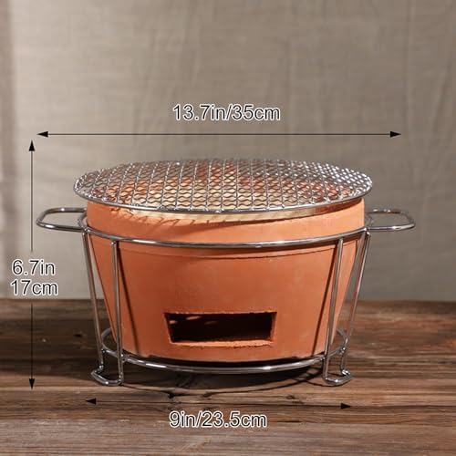 Przenośny gliniany kociołek do herbaty i grilla