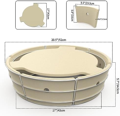 Kosz na węgiel z płytą deflektora