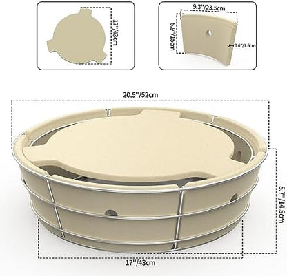 Kosz na węgiel z płytą deflektora