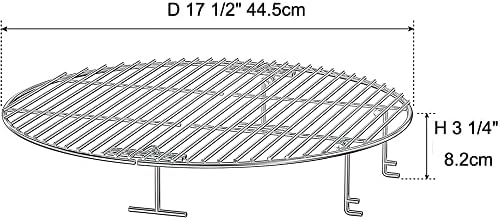 Stalowy ruszt okrągły do grilli ceramicznych