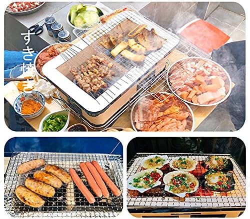 Żółty prostokątny grill ceramiczny z gliny na węgiel