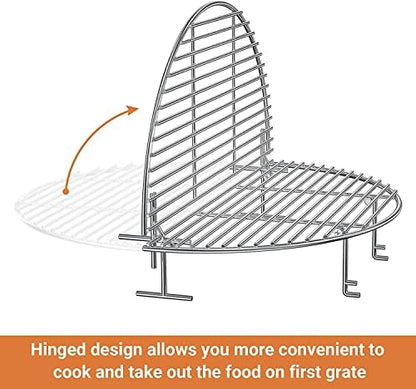 Stalowy ruszt okrągły do grilli ceramicznych